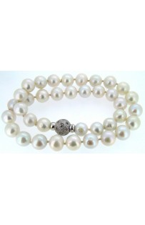 Collana Perle di acqua dolce tonde mm 10 / 12